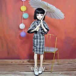 1/3 BJD Doll Toy Elegant Girl Doll with Cheongsam Shoes Full Set Makeup Finished