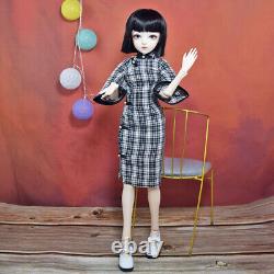 1/3 BJD Doll Toy Elegant Girl Doll with Cheongsam Shoes Full Set Makeup Finished