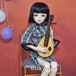 1/3 BJD Doll Toy Elegant Girl Doll with Cheongsam Shoes Full Set Makeup Finished