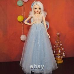 1/3 BJD Doll Toy Free Upgrade Makeup Removeable Dress Shoes Wigs Full Set Gift