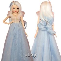 1/3 BJD Doll Toy Free Upgrade Makeup Removeable Dress Shoes Wigs Full Set Gift