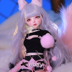 1/3 BJD Doll Toy Full Set 22 in Girl Body Removeable Fashion Clothes Wigs Eyes