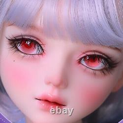 1/3 BJD Doll Toy Full Set 22 in Girl Body Removeable Fashion Clothes Wigs Eyes