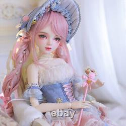 1/3 BJD Doll Toy Full Set 22 inch Female Doll + Removable Outfits Upgrade Makeup