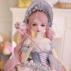 1/3 BJD Doll Toy Full Set 22 inch Female Doll + Removable Outfits Upgrade Makeup