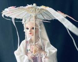 1/3 BJD Doll Toy Full Set Including Doll Face Makeup Eyes Wigs Clothes Umbrella