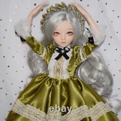 1/3 BJD Doll Toy Full Set including 24in Girl Doll Body Clothes Shoe Wigs Makeup