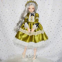 1/3 BJD Doll Toy Full Set including 24in Girl Doll Body Clothes Shoe Wigs Makeup