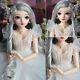 1/3 Bjd Doll Toy Full Set Including 24in Girl Doll White Dress Face Makeup Shoes