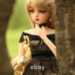 1/3 BJD Doll Toy Girl Doll with Glitter Dress Eyes Handpainted Makeup Full Set