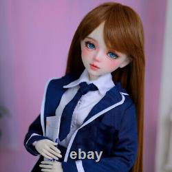 1/3 BJD Doll Toy Mechanical Joint Doll Body with Clothes Dress Shoes Full Set