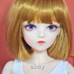 1/3 BJD Doll Toy Removeable Vest Pants Shoes Wigs Eyeballs Full Set Girl Doll