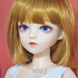 1/3 BJD Doll Toy Removeable Vest Pants Shoes Wigs Eyeballs Full Set Girl Doll