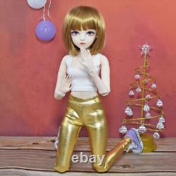 1/3 BJD Doll Toy Removeable Vest Pants Shoes Wigs Eyeballs Full Set Girl Doll