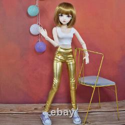 1/3 BJD Doll Toy Removeable Vest Pants Shoes Wigs Eyeballs Full Set Girl Doll