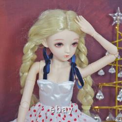 1/3 BJD Doll with Dress Shoes Blonde Wigs Upgrade Makeup Full Set Girl Doll Toy
