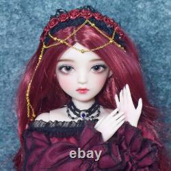 1/3 BJD Doll with Handpainted Makeup Clothes Wigs Pretty Girl Doll Full Set Toy