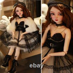 1/3 BJD Dolls 60cm BJD Doll Gifts for Girl with Clothes Change Eyes Full Set Toy