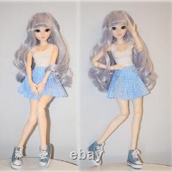 1/3 BJD Fashion Girl Doll with Face Makeup Clothes Dress Shoes Wigs Full Set Toy