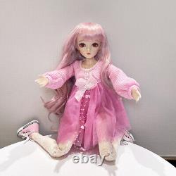 1/3 BJD Fashion Girl Doll with Outfits Upgrade Face Makeup Lifelike Full Set Toy