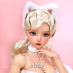 1/3 BJD Full Set Doll Cat Female Resin Handmade Ball Jointed Eyes Hair Girls Toy