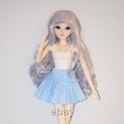 1/3 BJD Girl Doll with Face Makeup Clothes Dress Shoes Wig Full Set Toy Lifelike