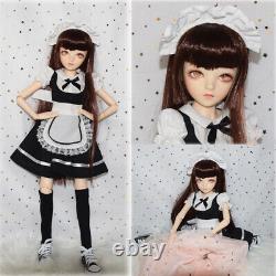 1/3 BJD Moveable Joints Girl Body Full Set Doll with Changeable Eyes DIY Toys