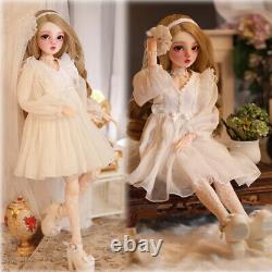 1/3 BJD Pretty Girl Doll with Dress Shoes Handpainted Makeup Full Set Kids Toy