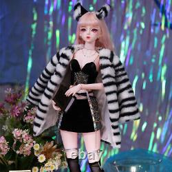 1/3 BJD Toy 24 Girl Doll Fashion Outfits Shoes Head Openable Handmade Full Set