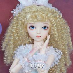 1/3 BJD Toy 24in Girl Doll with Handmade Clothes Shoe Blonde Curly Wigs Full Set