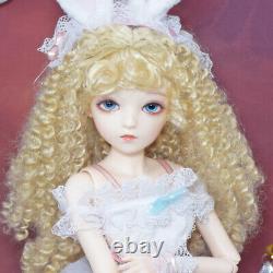 1/3 BJD Toy 24in Girl Doll with Handmade Clothes Shoe Blonde Curly Wigs Full Set