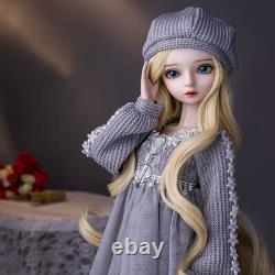 1/3 BJD Toy Pretty 60 cm/24 inch Girl Doll with Clothes Hat Shoe Makeup Full Set