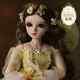 1/3 Ball Jointed Girl 60cm Bjd Doll Eyes Full Set Toy Handmade Gift Yellow Dress