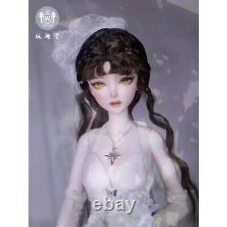 1/3 Resin BJD Doll Joint Dolls Women Girl Full Set Handmade White Dress Gift Toy