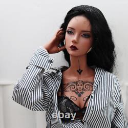 1/3 Resin BJD Doll Supermodel Sexy Female Eyes Face Makeup Tan Skin Full Set Toy