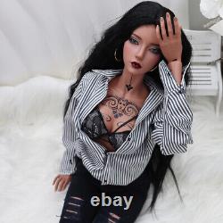 1/3 Resin BJD Doll Supermodel Sexy Female Eyes Face Makeup Tan Skin Full Set Toy