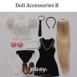 1/3 Resin BJD SD Ball Jointed Dolls Girl Full Set Clothes Face Makeup Eyes Toy