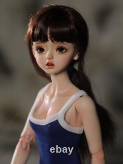 1/4 BJD Ball Jointed Doll Resin Female Body Eyes Makeup Face Clothes Girls Toys