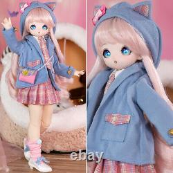 1/4 BJD Doll 16 Dolls with Full Set Clothes Shoes Changeable Eyes Lifelike Toy