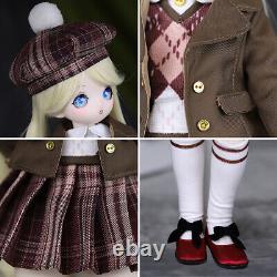 1/4 BJD Doll 16 Inch Cute Girl Doll with Full Set Outfits DIY Toy Gift for Kids