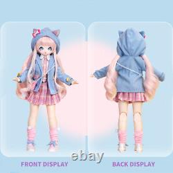 1/4 BJD Doll 16 inch Height Toy with Full Set Clothes Shoes Changeable Eyes Wigs