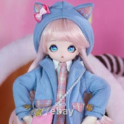 1/4 BJD Doll 16 inch Height Toy with Full Set Clothes Shoes Changeable Eyes Wigs