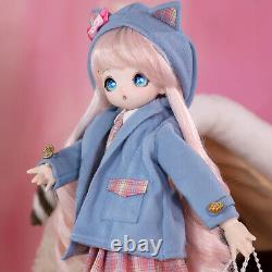 1/4 BJD Doll 16 inch Height Toy with Full Set Clothes Shoes Changeable Eyes Wigs