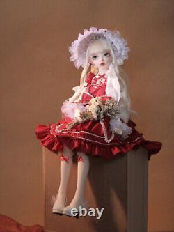 1/4 BJD Doll Ball Jointed Dolls Resin Vampire Girl Clothes Face Makeup Kids Toys
