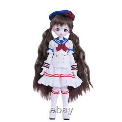 1/4 BJD Doll FULL SET Resin Ball Jointed Figures Eyes Face Makeup Girl Toy Gift