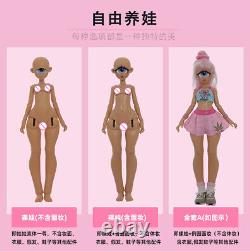 1/4 BJD Doll Fashion Girl Female Full Resin Ball Jointed Face Up Wig Eye SET Toy