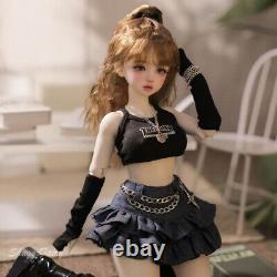 1/4 BJD Doll Girl Resin Ball Jointed Body Female Full Set Clothes Figure Toy
