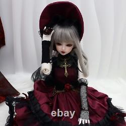 1/4 BJD Doll Girl Resin SD Ball Jointed Doll Full Set Clothes Makeup Toy Gifts