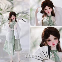 1/4 BJD Doll Girl Resin SD Ball Jointed Dolls New Chinese Clothes Full Set Toy