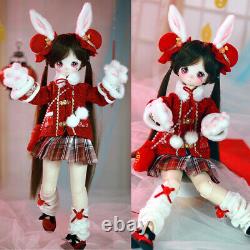 1/4 BJD Doll Kids Toy Full Set Doll and Doll Clothes Dress Shoes Cute Girl Doll